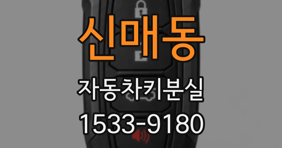 신매동 자동차키분실