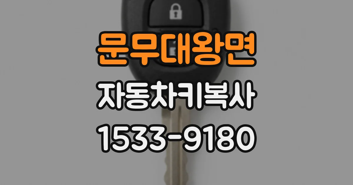 문무대왕면 자동차키복사