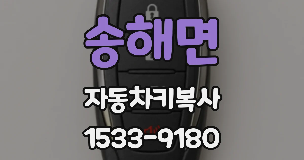 송해면 자동차키복사