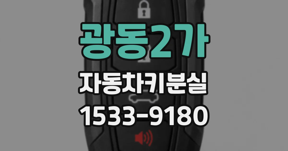 광동2가 자동차키분실