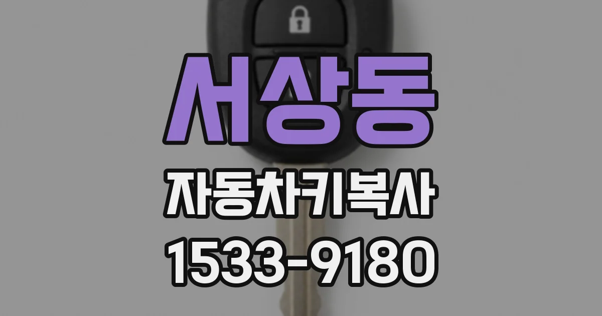 서상동 자동차키복사