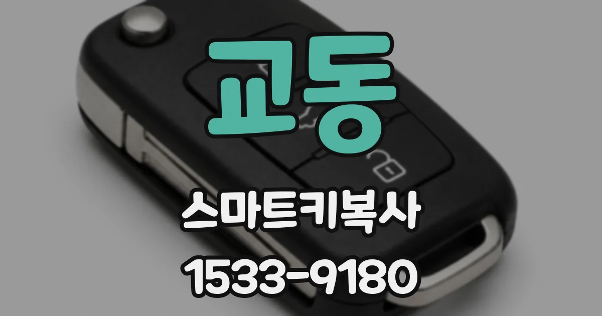 교동 스마트키복사