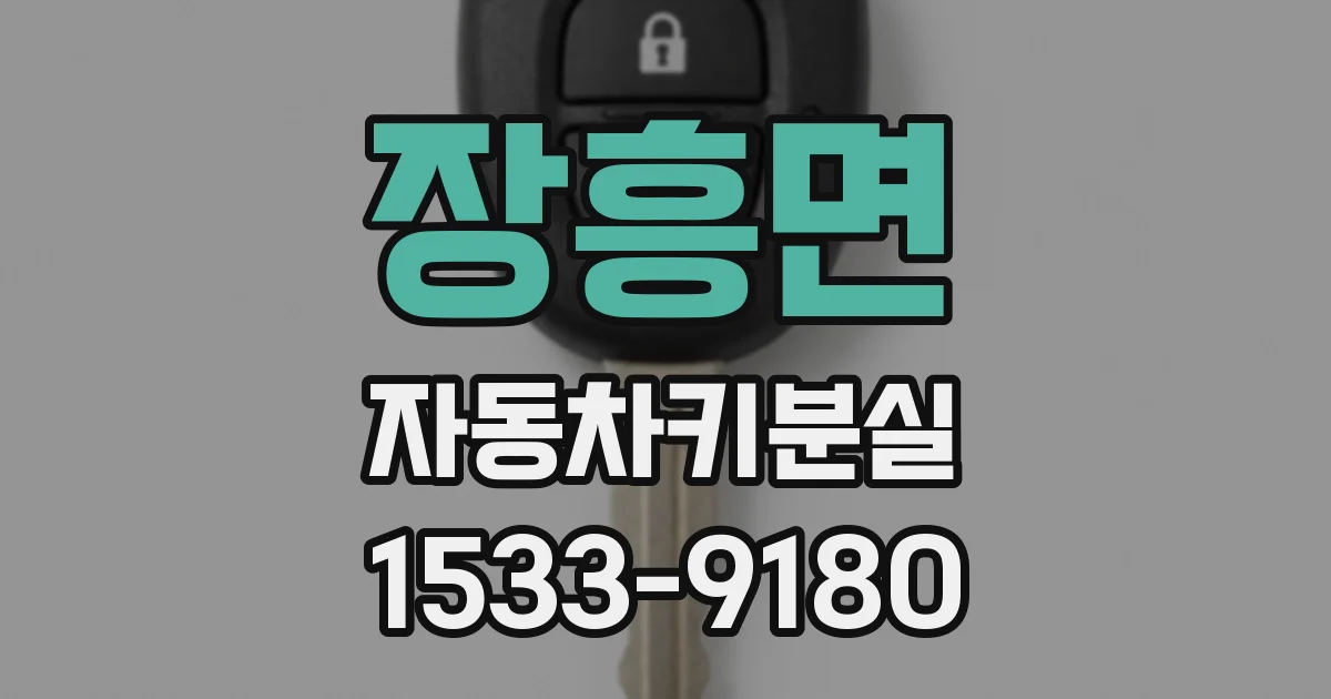 장흥면 자동차키분실