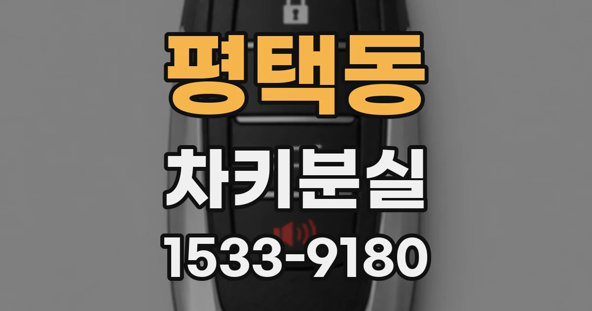 평택동 차키분실