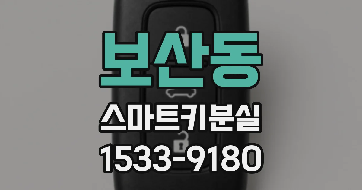 보산동 스마트키분실