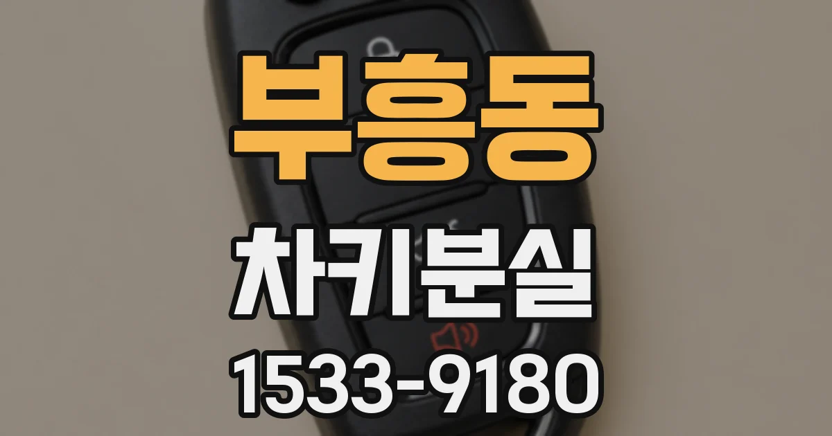 부흥동 차키분실
