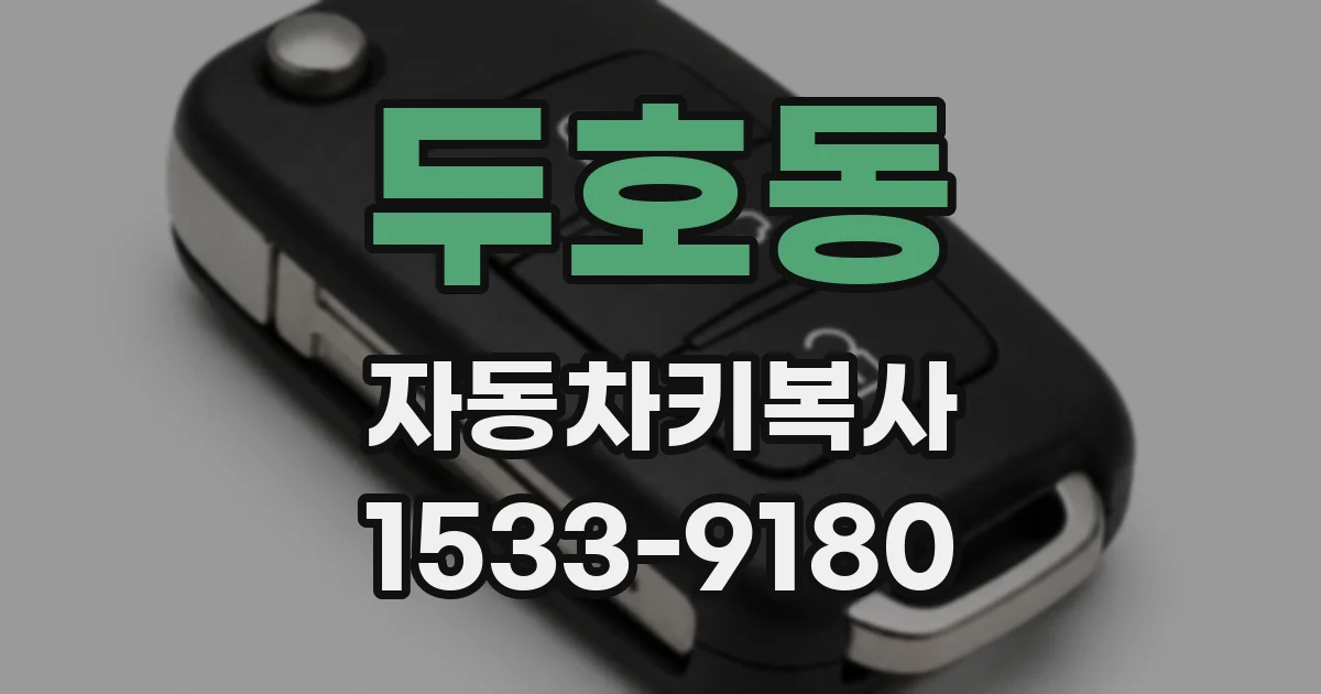 두호동 자동차키복사