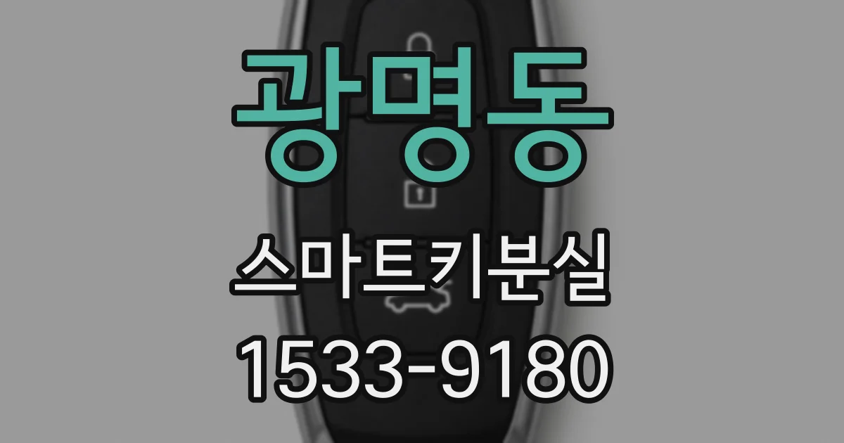 광명동 스마트키분실