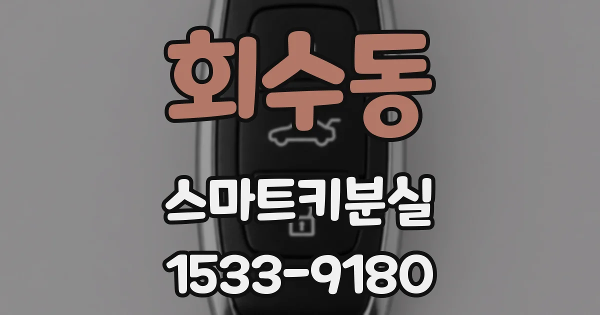 회수동 스마트키분실