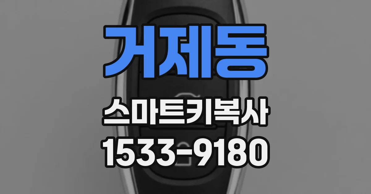 거제동 스마트키복사