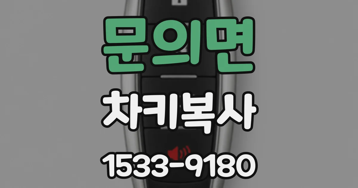문의면 차키복사
