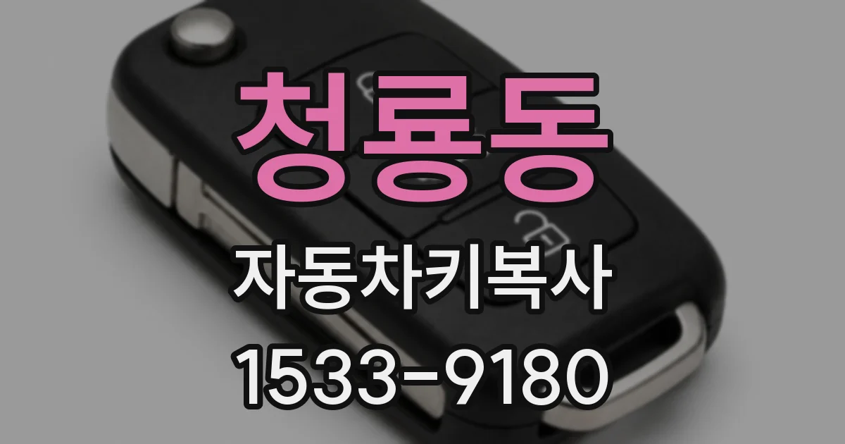 청룡동 자동차키복사