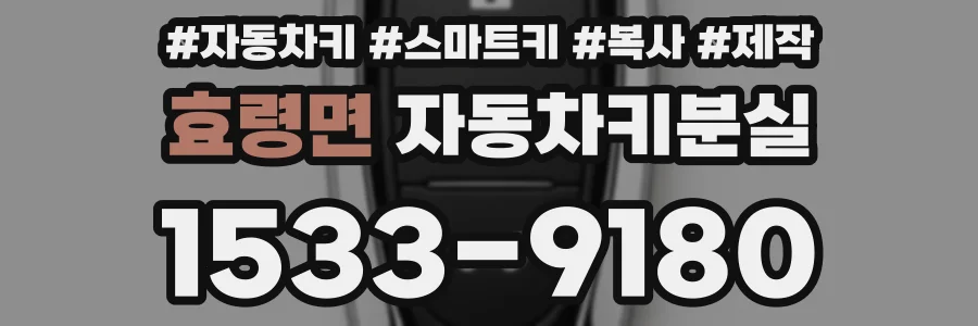 효령면 자동차키분실