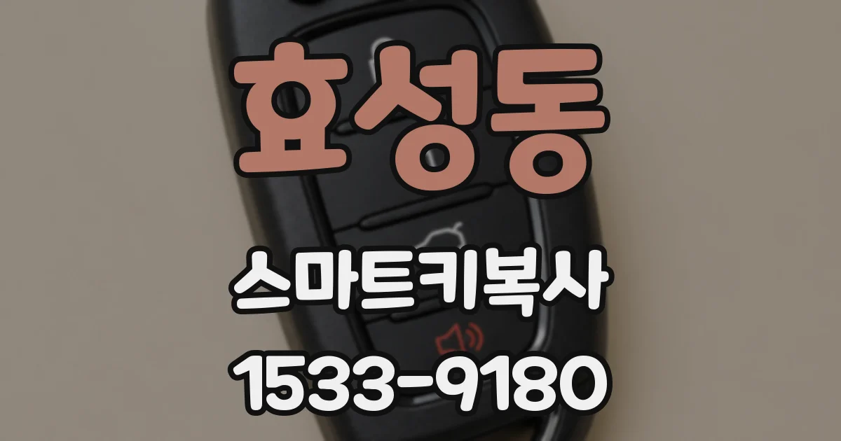 효성동 스마트키복사