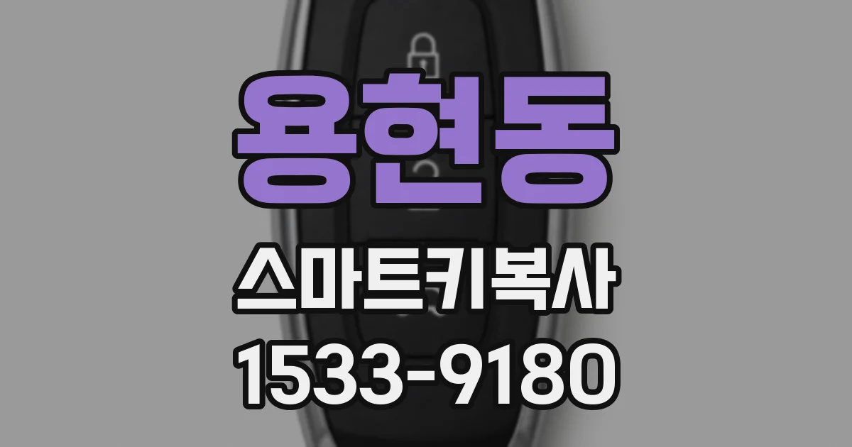 용현동 스마트키복사