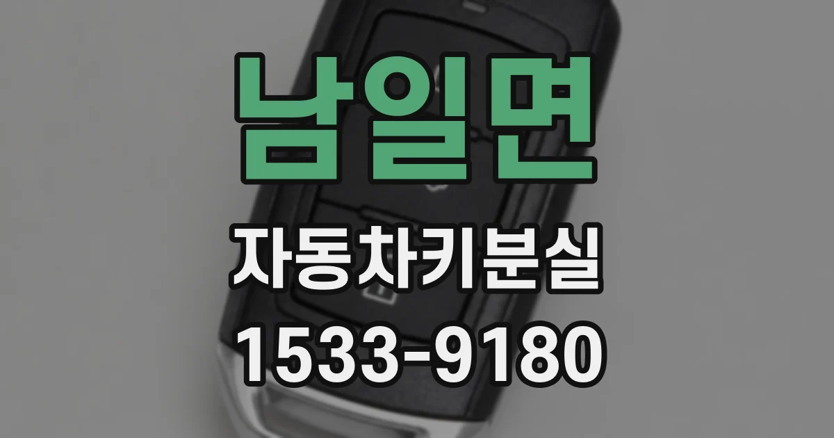 남일면 자동차키분실
