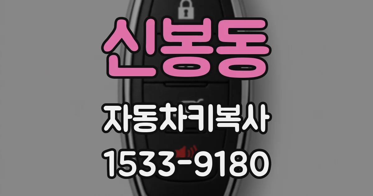 신봉동 자동차키복사
