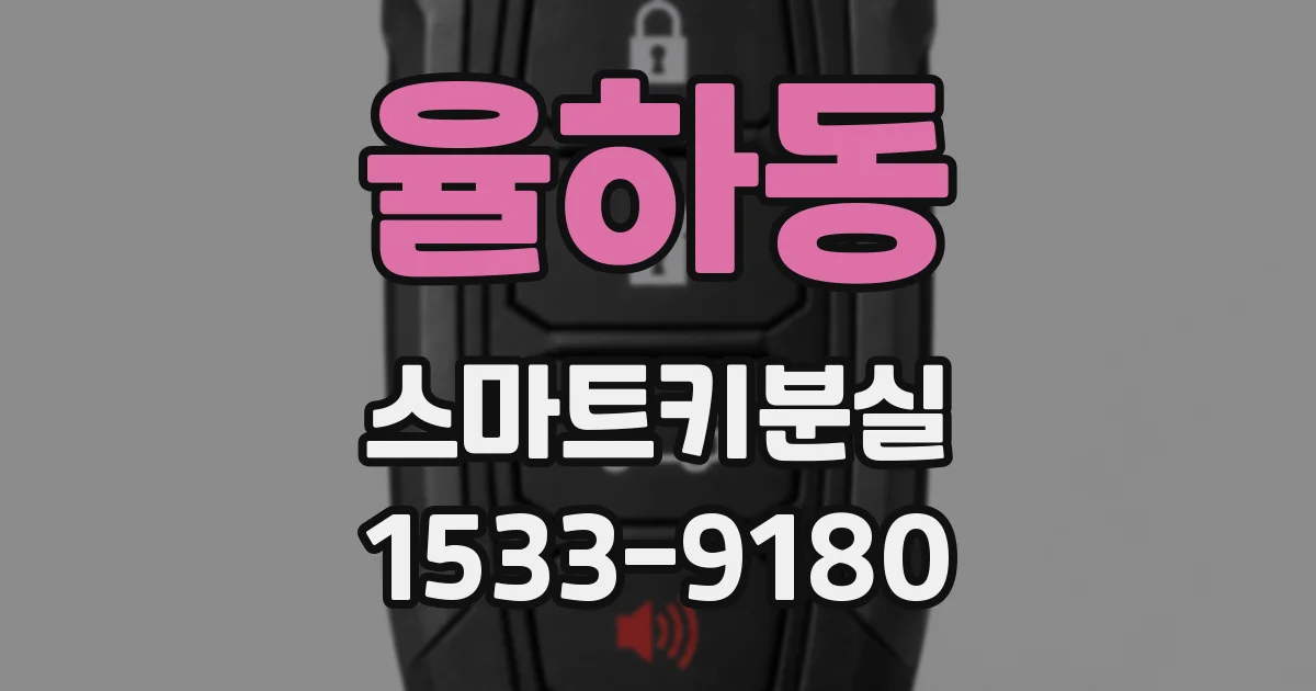 율하동 스마트키분실