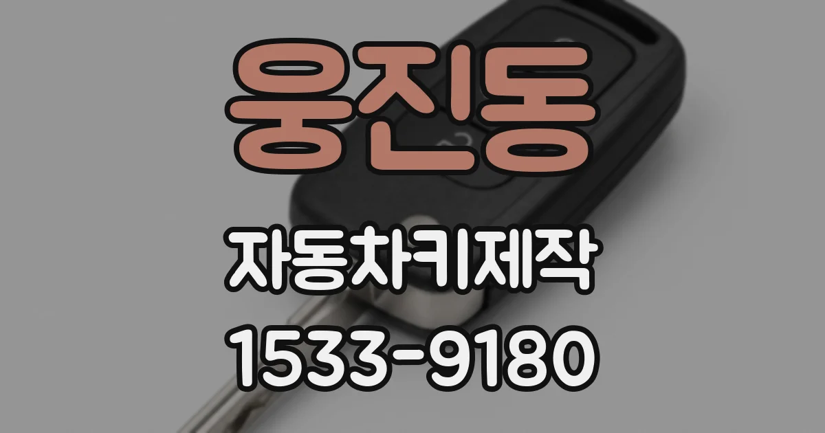 웅진동 자동차키제작
