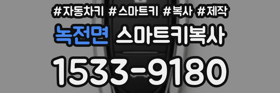 녹전면 스마트키복사