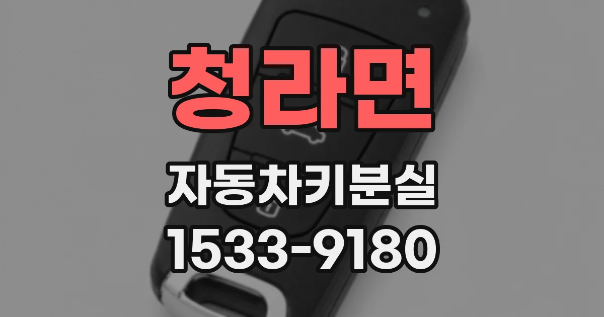 청라면 자동차키분실