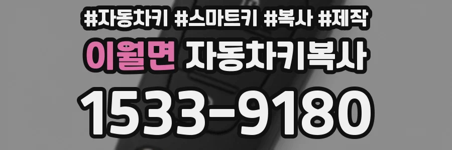 이월면 자동차키복사