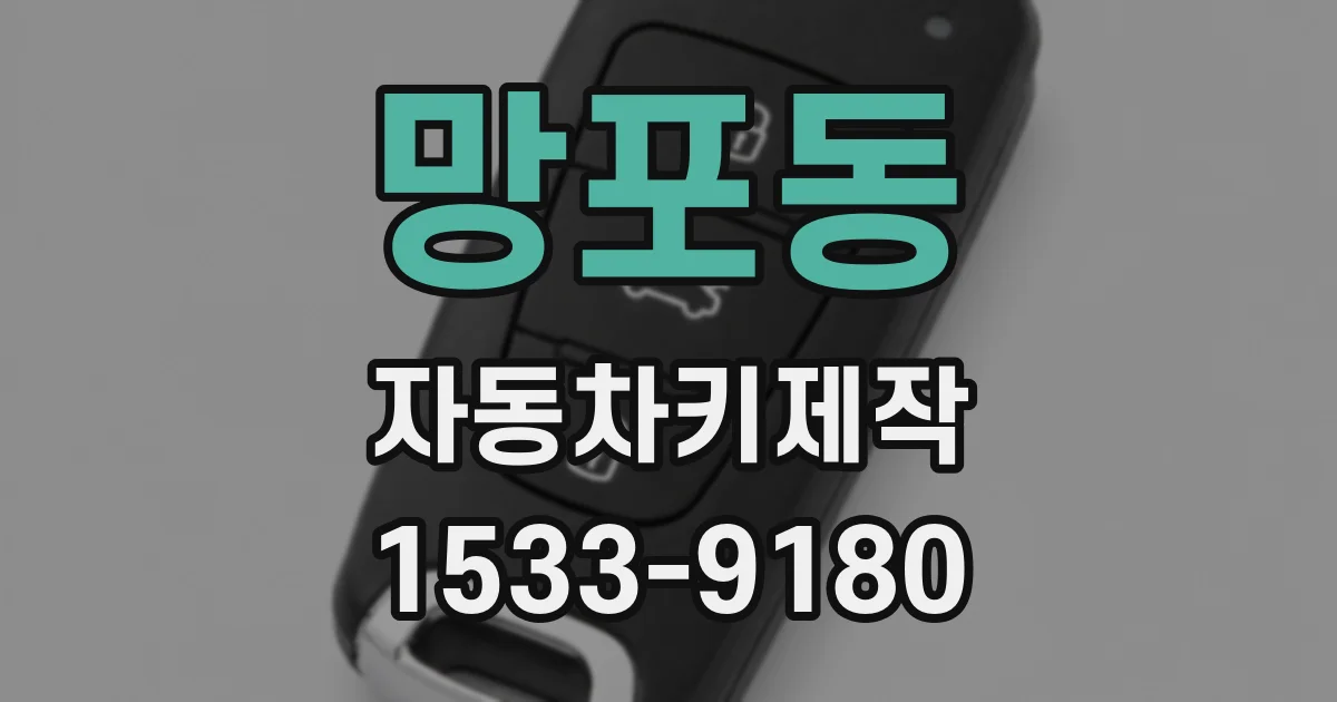 망포동 자동차키제작