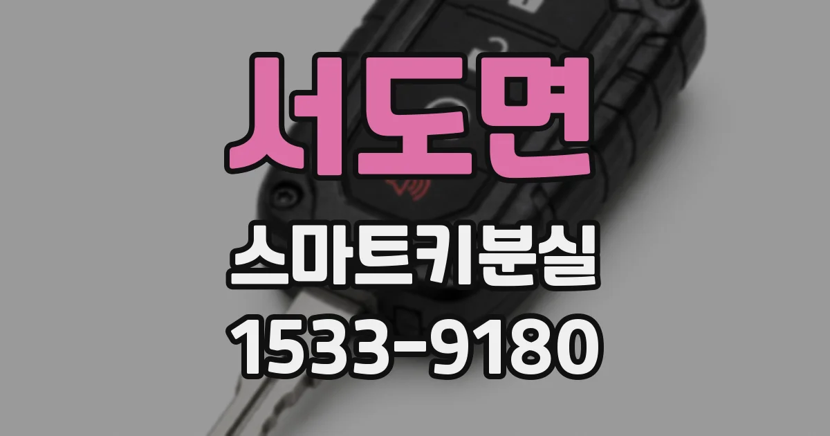서도면 스마트키분실