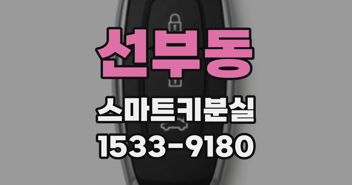 선부동 스마트키분실