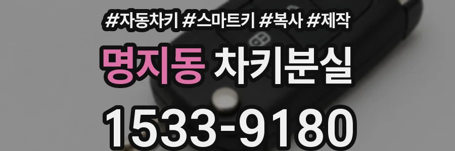 명지동 차키분실