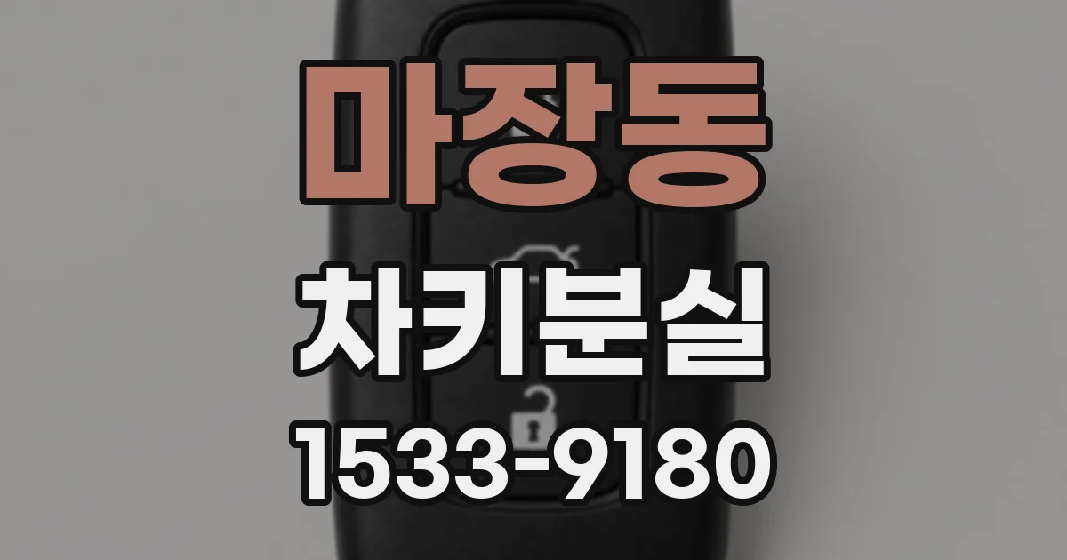 마장동 차키분실