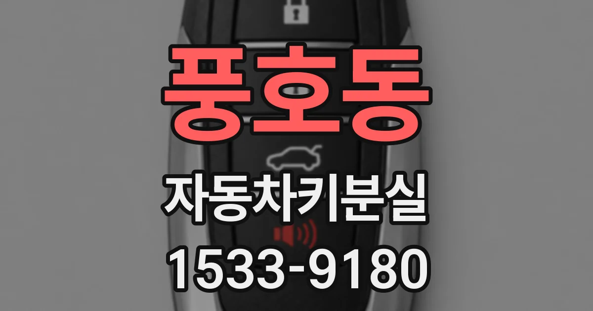 풍호동 자동차키분실