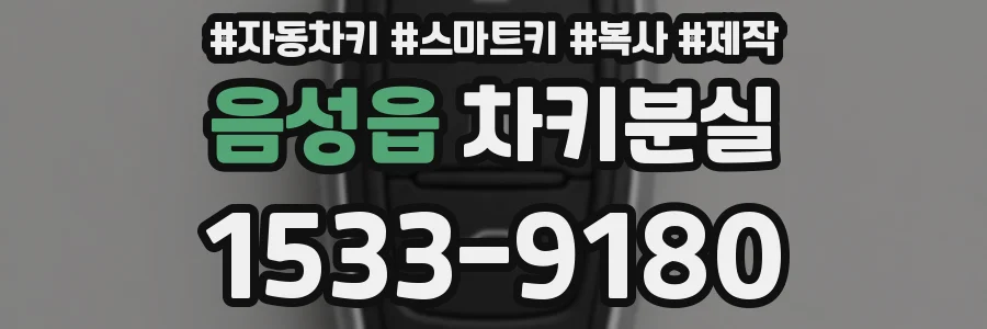 음성읍 차키분실