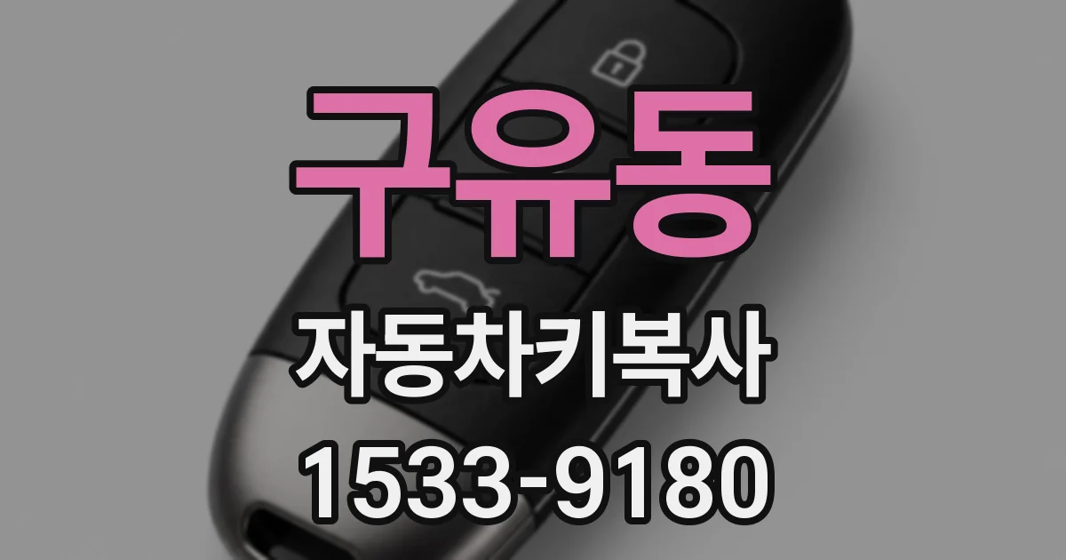 구유동 자동차키복사
