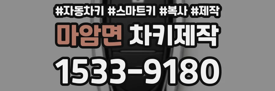 마암면 차키제작