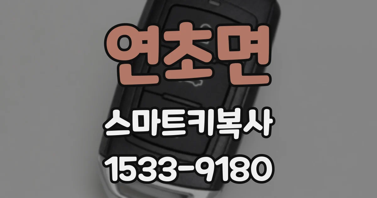 연초면 스마트키복사