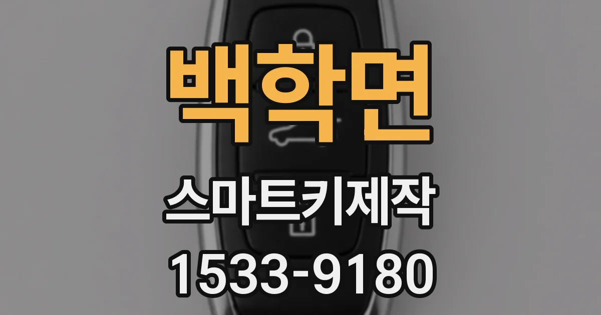 백학면 스마트키제작