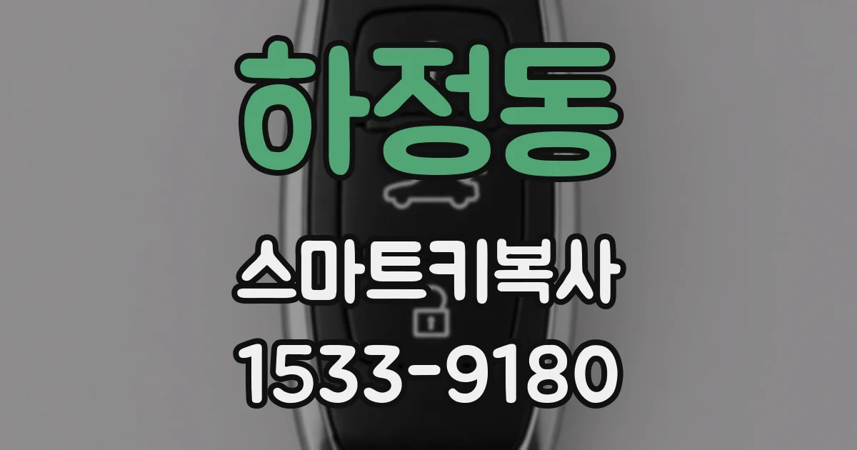 하정동 스마트키복사