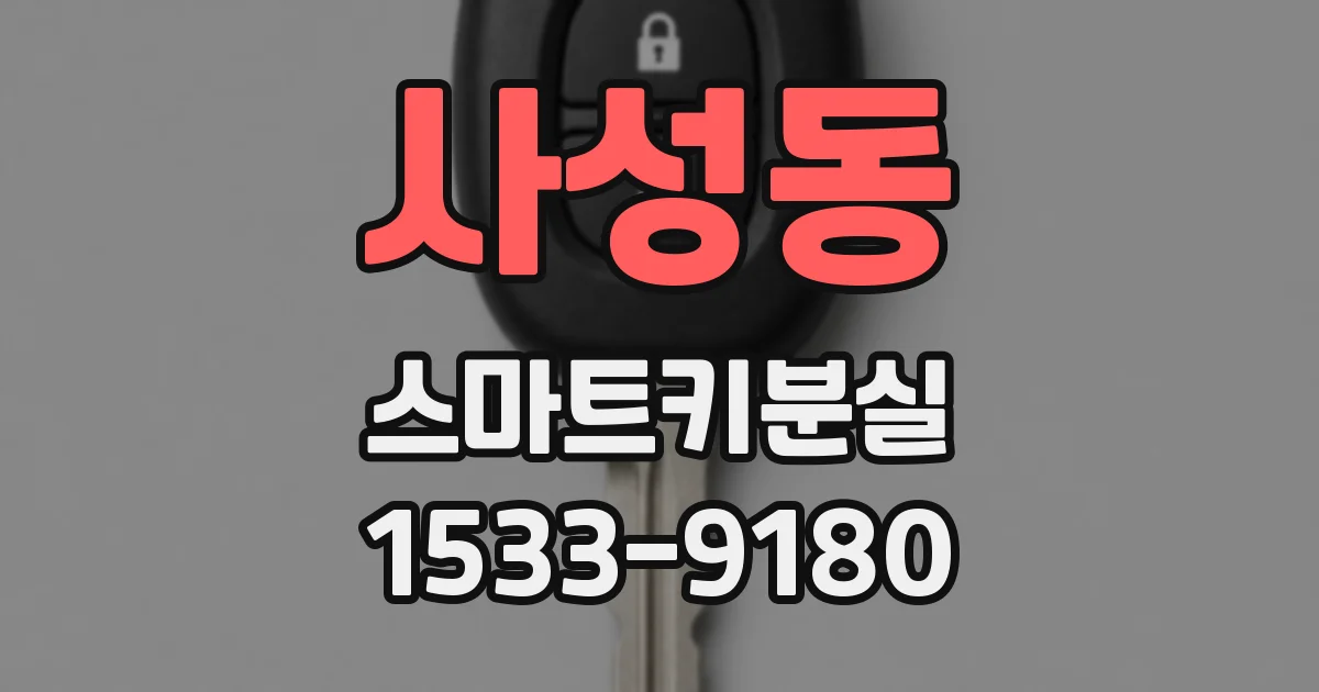 사성동 스마트키분실