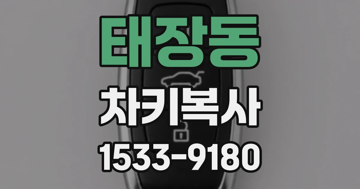 태장동 차키복사