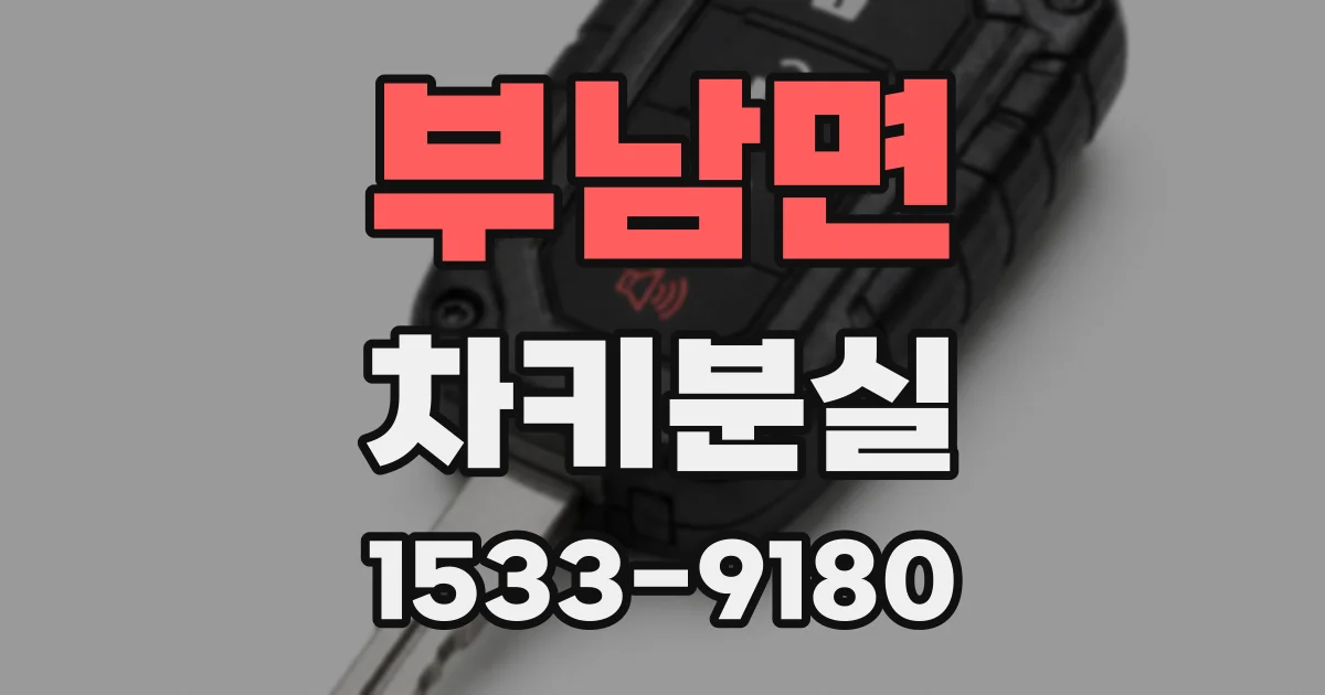 부남면 차키분실