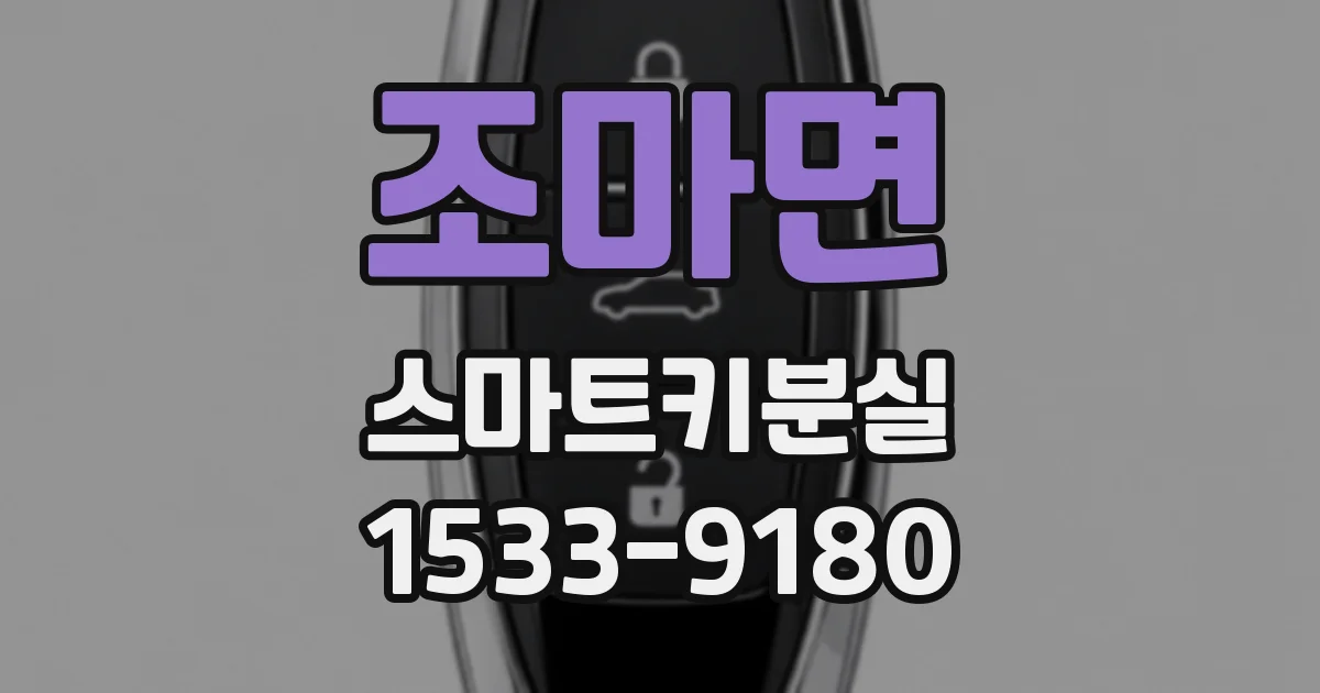 조마면 스마트키분실