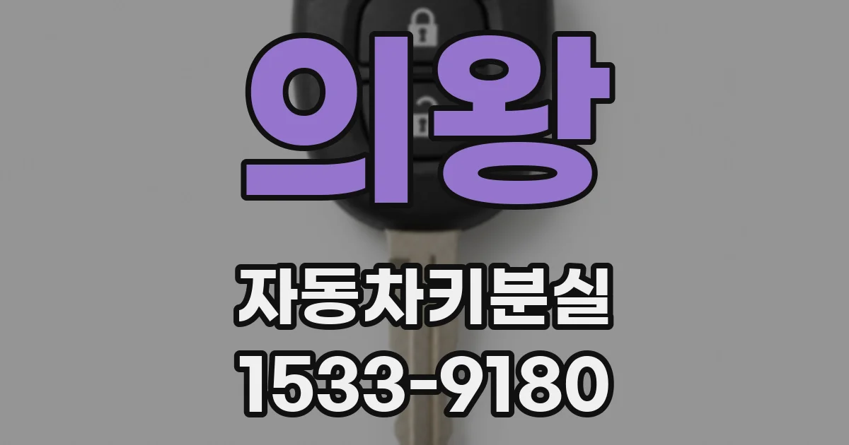 의왕 자동차키분실