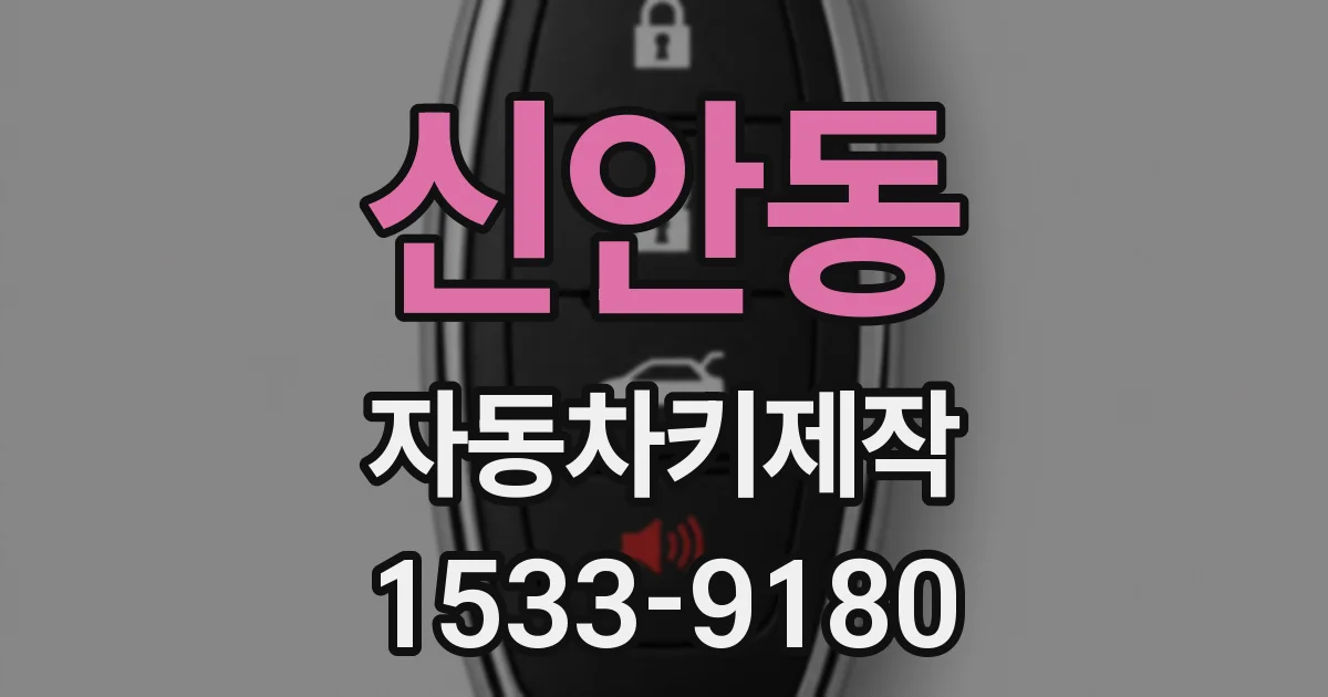 신안동 자동차키제작