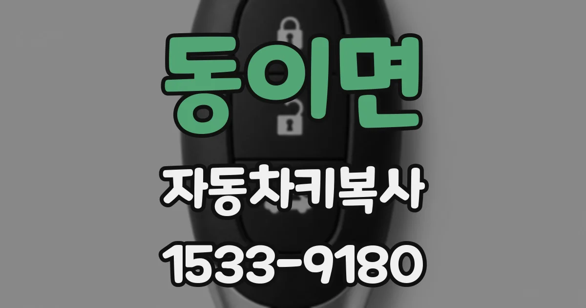 동이면 자동차키복사