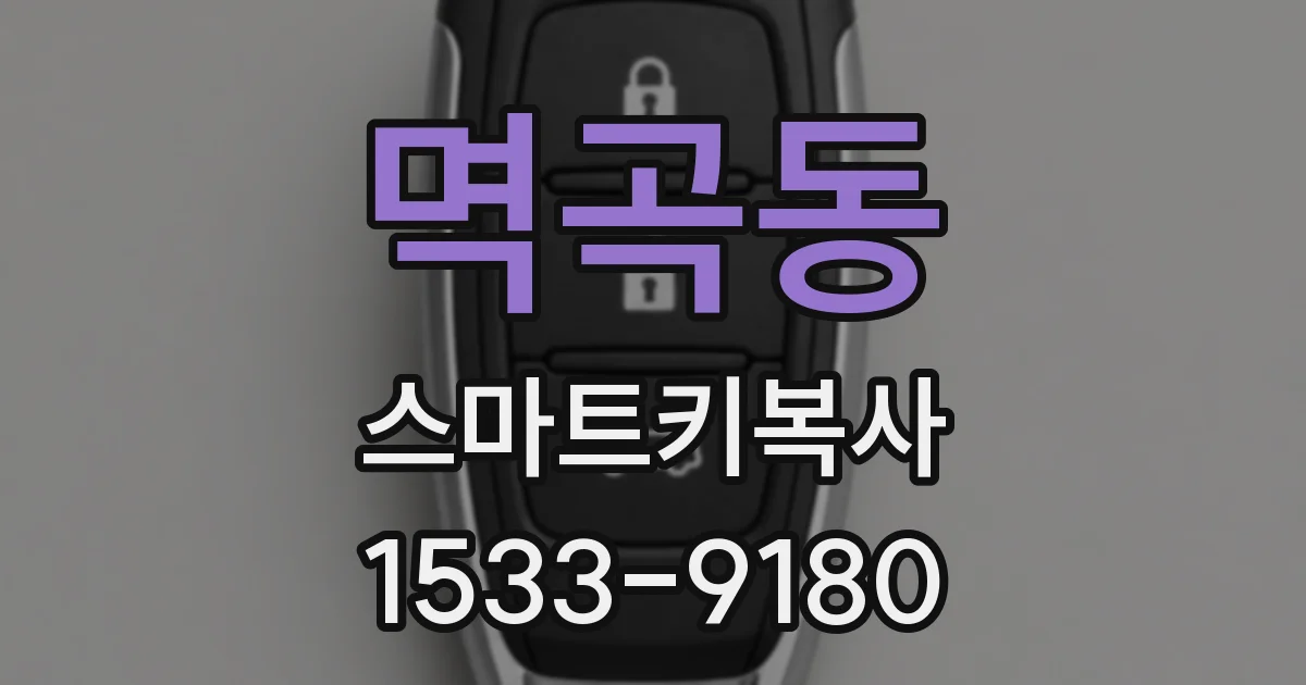 멱곡동 스마트키복사