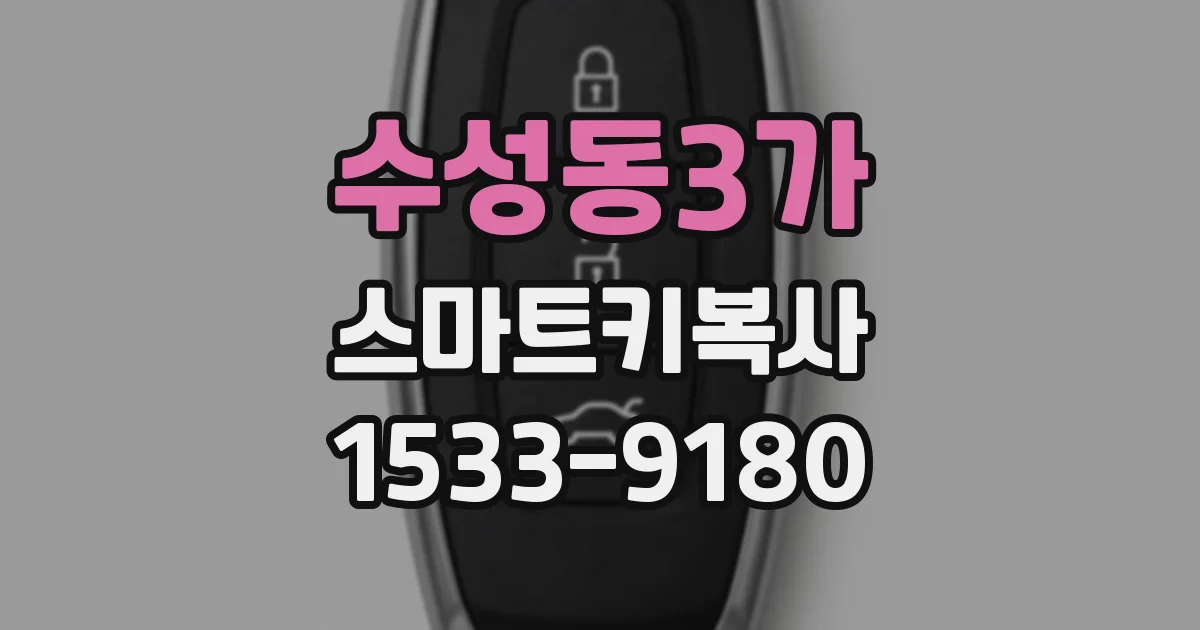 수성동3가 스마트키복사