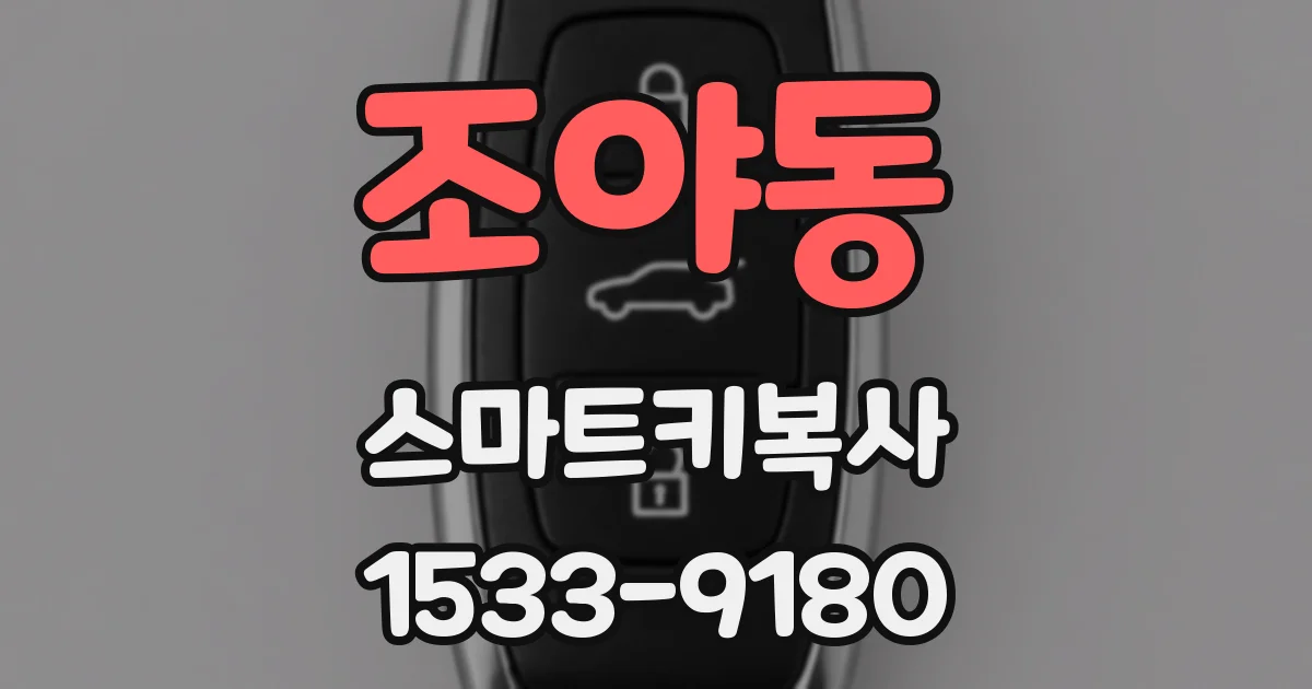 조야동 스마트키복사