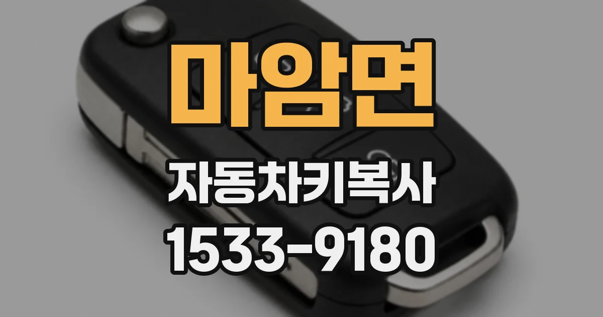 마암면 자동차키복사