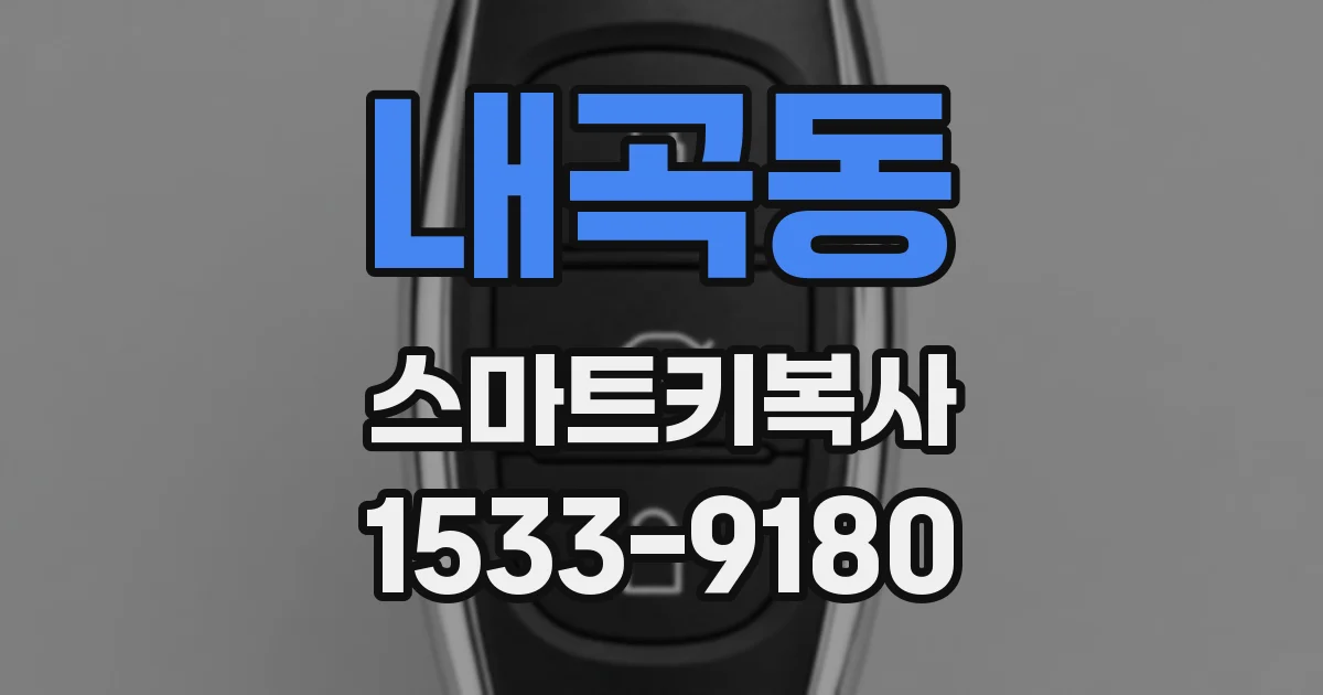 내곡동 스마트키복사